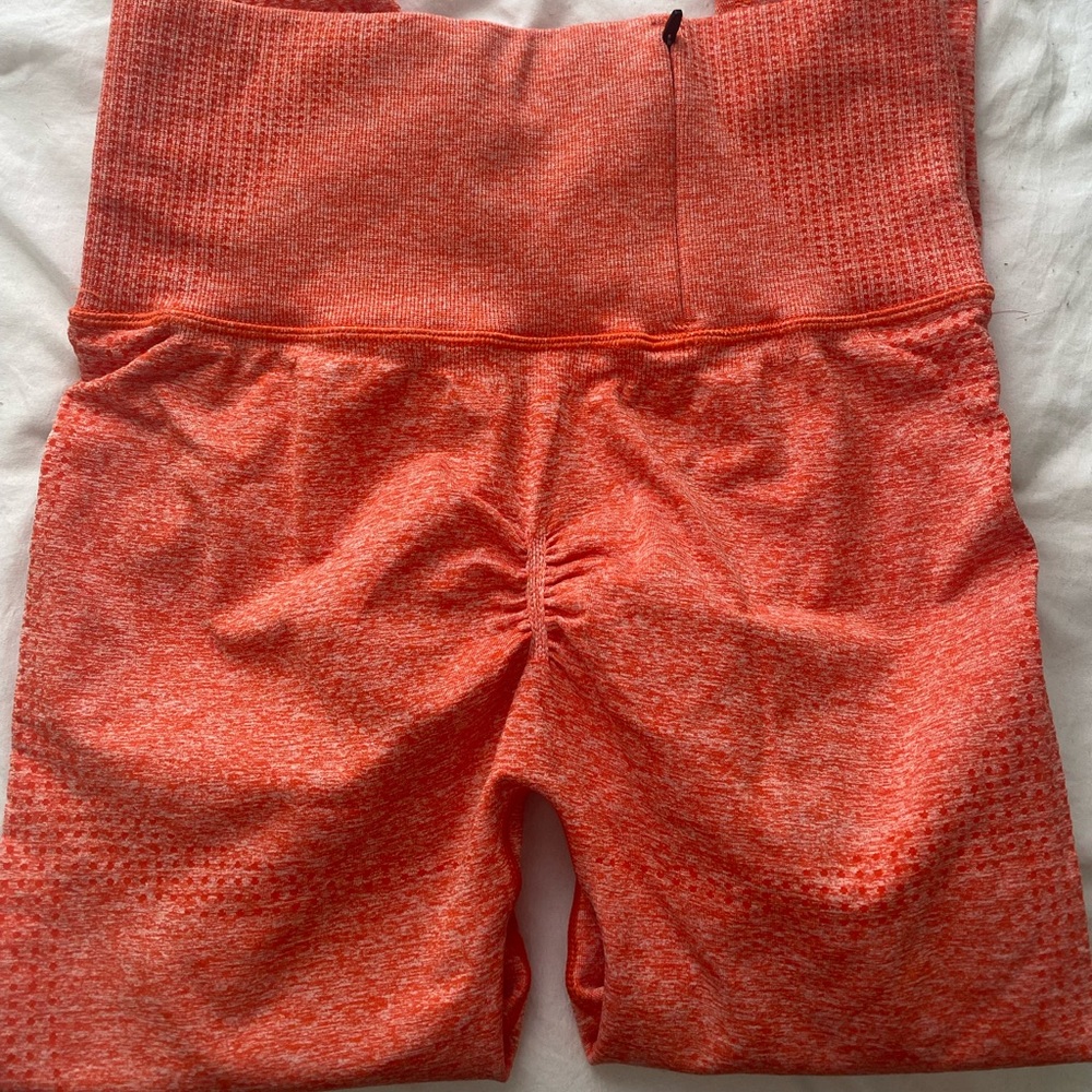 Gymshark New Vital Boost leggings - Heated Red Marl Extra Small